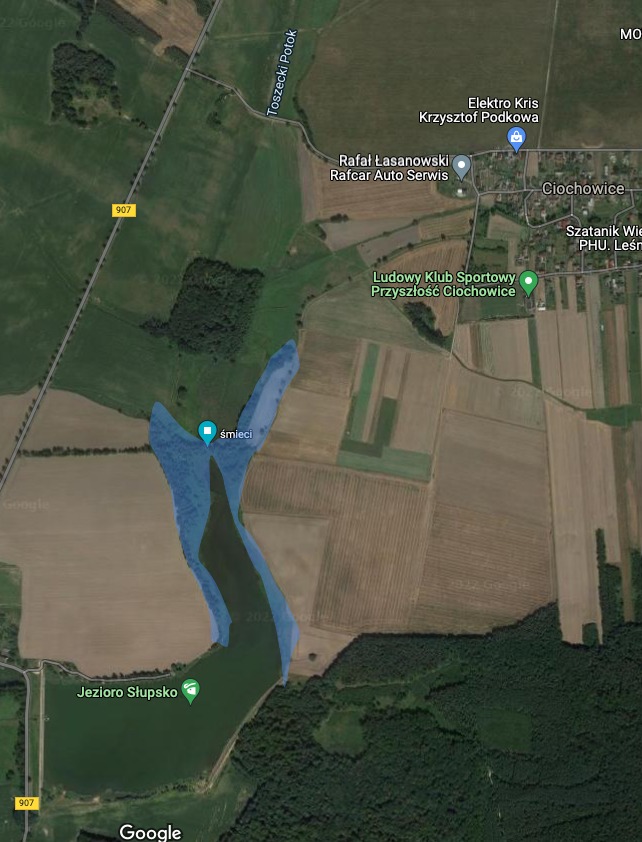 mapa slupsko